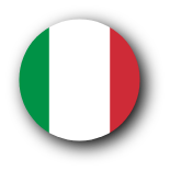 Bouton drapeau du cours de langue italienne