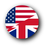 English Language Course Flag Button